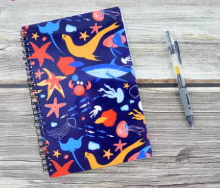 מחברת ספירלה A5 כריכת פלסטיק סובלימציה מחברת ספירלה A5 כריכת פלסטיק סובלימציה