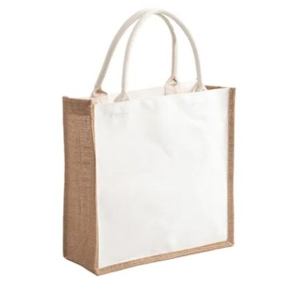 תיק פשתן להדפסה DTF עם קנבס מולבן 25*25 ס"מ תיק פשתן להדפסה DTF עם קנבס מולבן 25*25 ס"מ