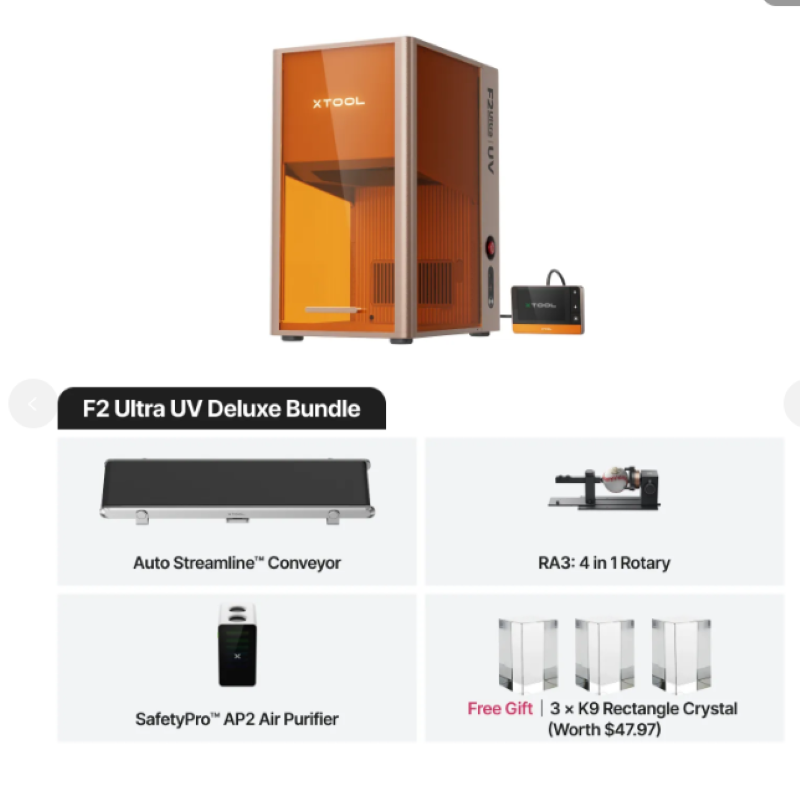 מכשיר לייזר Xtool F2 Ultra 5W UV – תמונה 2 מכשיר לייזר Xtool F2 Ultra 5W UV – תמונה 2